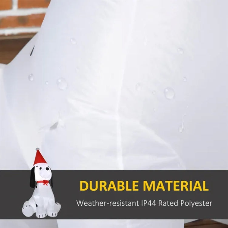 Snoopy-Style Christmas Pup Inflatable (6ft)