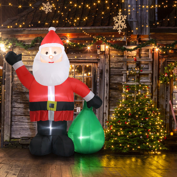 Santa’s Gift Home Inflatable (6ft Light-Up Bag of Gifts)