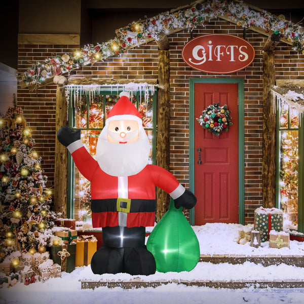 Santa’s Gift Home Inflatable (6ft Light-Up Bag of Gifts)