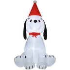 Snoopy-Style Christmas Pup Inflatable (6ft)