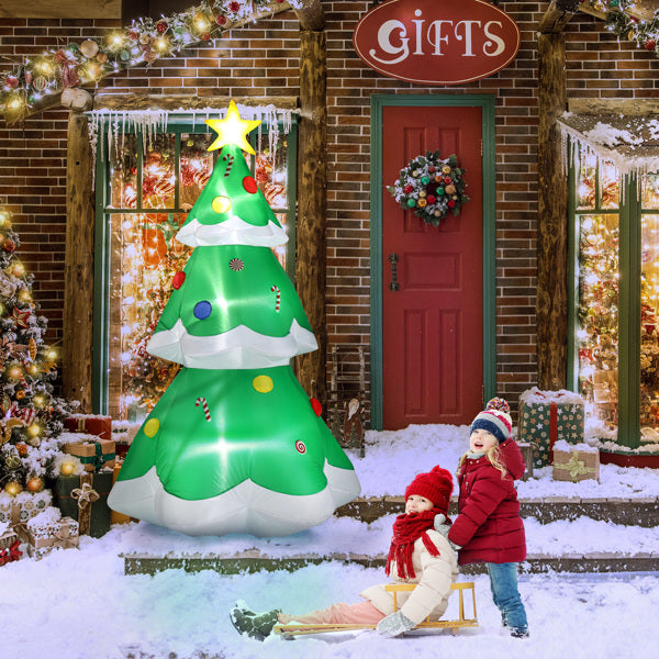 Lighted Christmas Tree Inflatable (6.9ft, Pocket Design)
