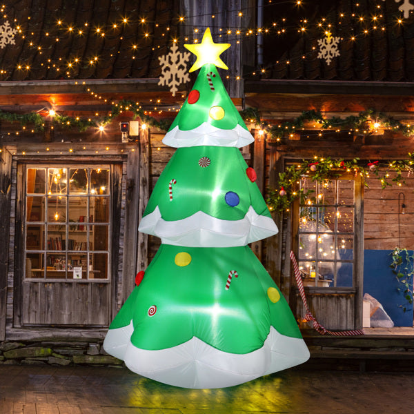 Lighted Christmas Tree Inflatable (6.9ft, Pocket Design)