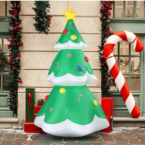 Classic Lighted Christmas Tree Inflatable (6.9ft)