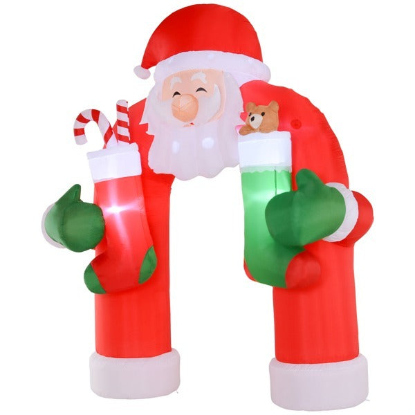Giant Santa Archway Inflatable Entrance (Outdoor Display)