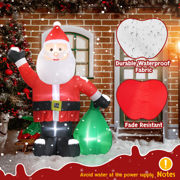 Santa’s Gift Home Inflatable (6ft Light-Up Bag of Gifts)
