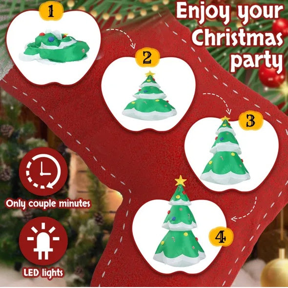 Classic Lighted Christmas Tree Inflatable (6.9ft)