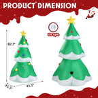 Lighted Christmas Tree Inflatable (6.9ft, Pocket Design)