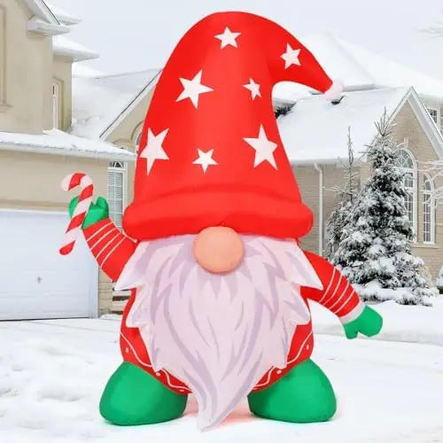 Santa Gnome (6ft, Built-in LEDs)