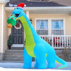 Dinosaur Eats Christmas Tree (10FT, Built-in LEDs)