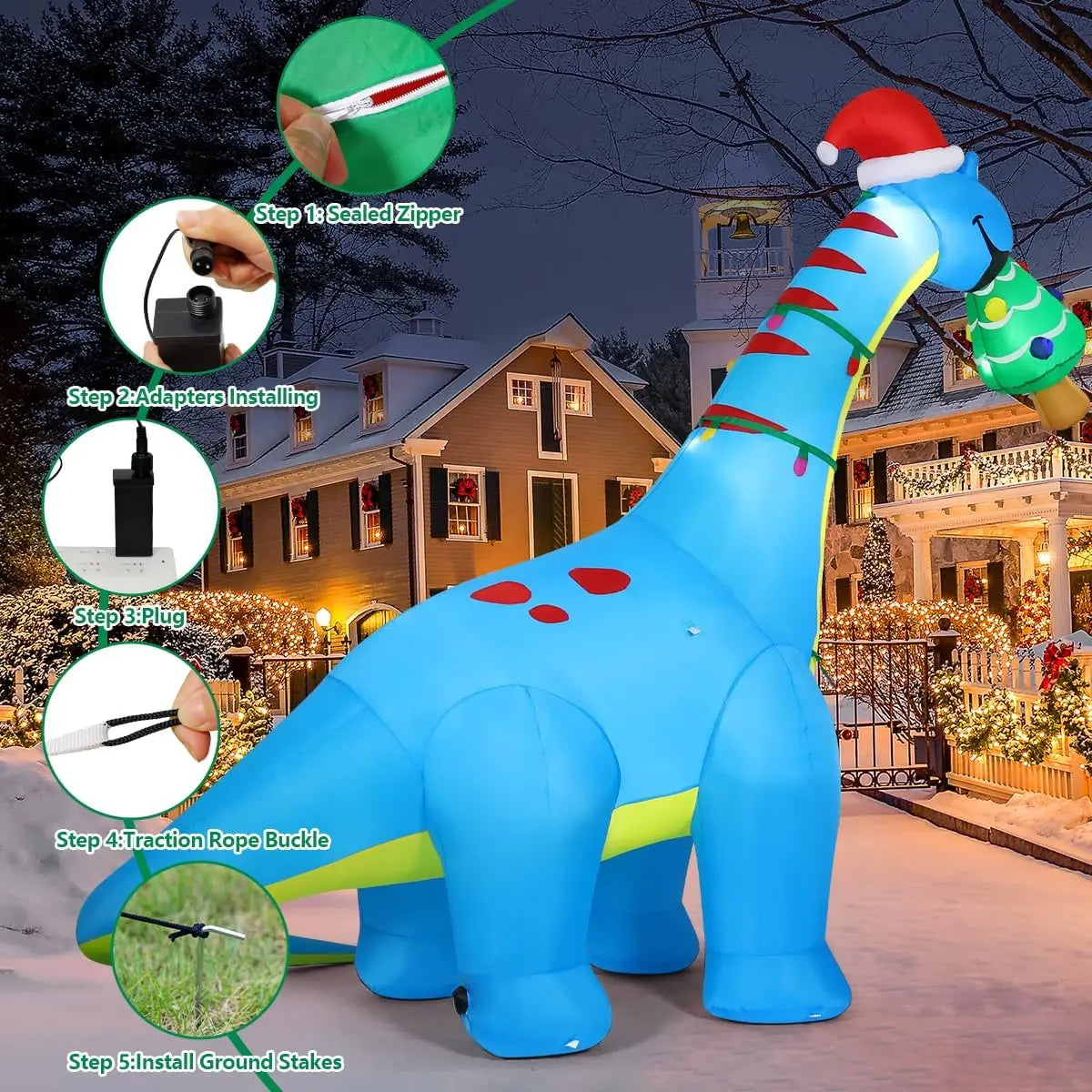 Party Dinosaur Peats Christmas Tree (10ft)