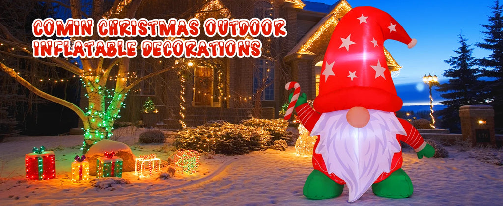 Santa Gnome (6ft, Built-in LEDs)