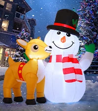 Santa Gnome (6ft, Built-in LEDs)