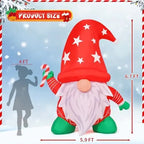 Santa Gnome (6ft, Built-in LEDs)