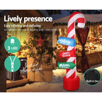 Candy Cane Direction Pole Inflatable (7.8ft LED)