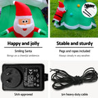 Mini Santa Tree Takeover Inflatable (5m Light-Up Display)