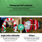 Santa & Snowman Archway Inflatable (3m Entry Display)