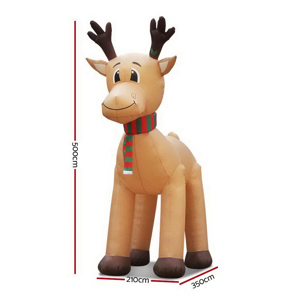 Majestic Reindeer Inflatable (16ft Illuminated Display)