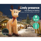 Majestic Reindeer Inflatable (16ft Illuminated Display)