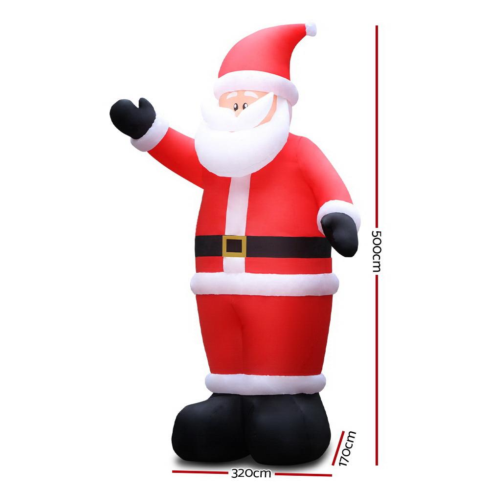Giant Santa’s Home Inflatable (16ft Holiday Display)
