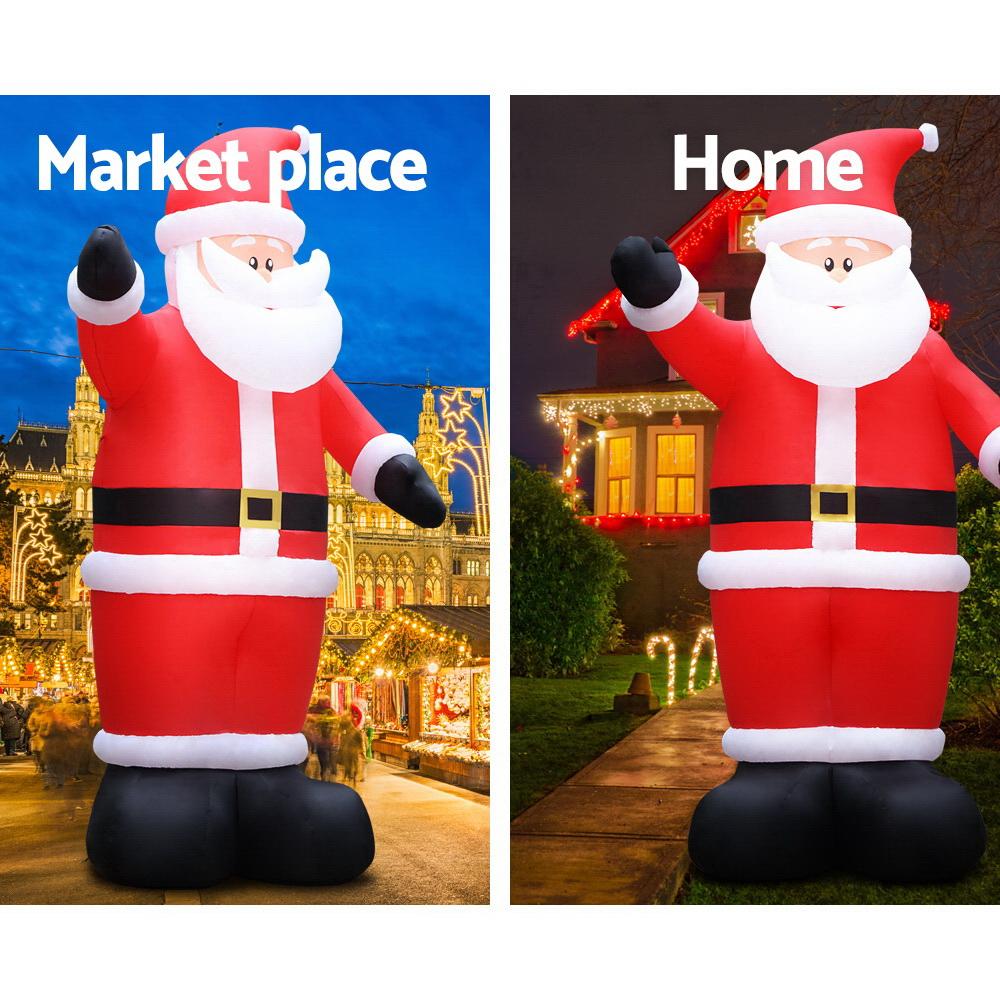 Giant Santa’s Home Inflatable (16ft Holiday Display)