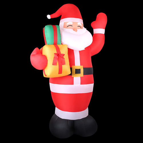 Santa’s Home Inflatable (Jolly Display, 8ft, Pair of gifts)