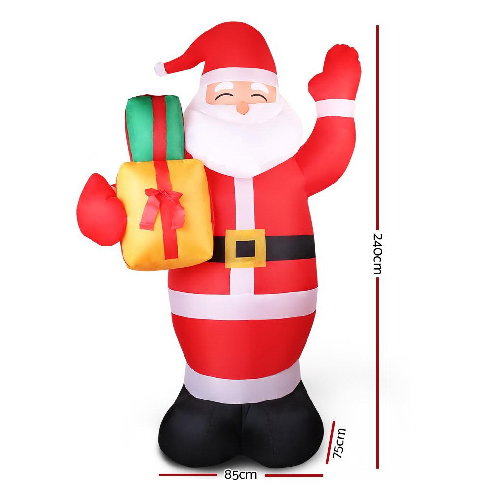 Santa’s Home Inflatable (Jolly Display, 8ft, Pair of gifts)