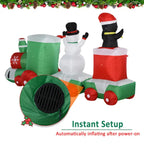 Santa's Train to Christmas Inflatable (5.5ft)