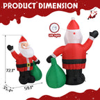 Santa’s Gift Home Inflatable (6ft Light-Up Bag of Gifts)