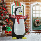 Festive Penguin Inflatable (8ft LED Glow)