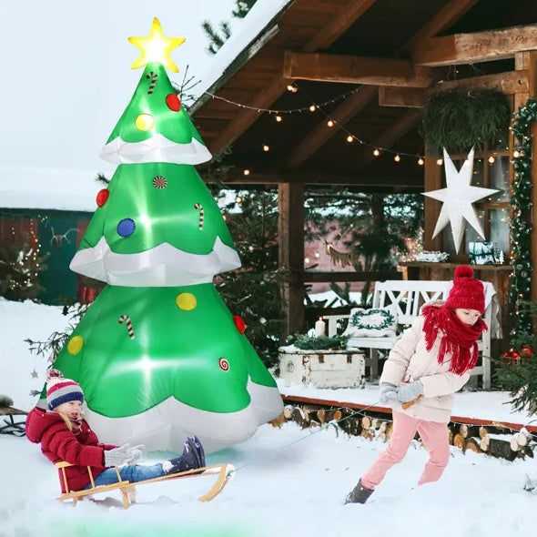 Classic Lighted Christmas Tree Inflatable (6.9ft)