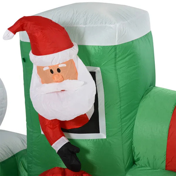 Santa's Train to Christmas Inflatable (5.5ft)