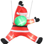 Hanging Santa Inflatable (4.9ft Lighted Display)