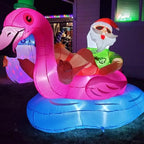 Giant Lying Gingerbread Man Inflatable (10ft LED Display)